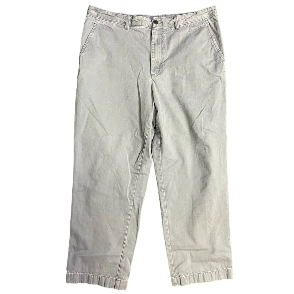 L.L. Bean Men's natural fit tan khaki pants 36x29